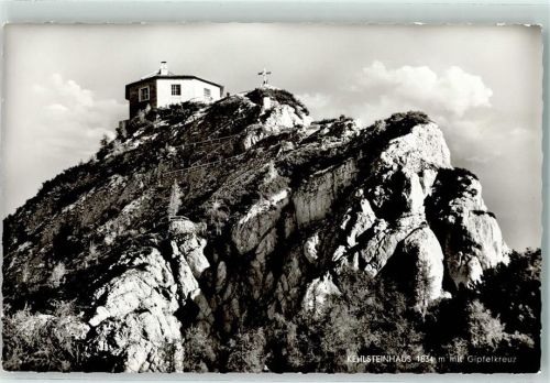 Kehlsteinhaus Gipfelkreuz Rückseite mit Abschürfungen bzw Kleberesten