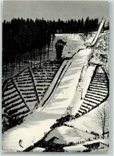 Klingenthal Sprunglauf auf der Aschbergschanze Winter Aus dem Kalender Zwischen Brocken und Oybin