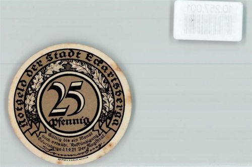 06648 O4804 Eckartsberga - Notgeld 25 Pfennig
