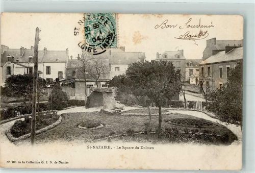 Saint-Nazaire 1904 Le Square du Dolmen AK
