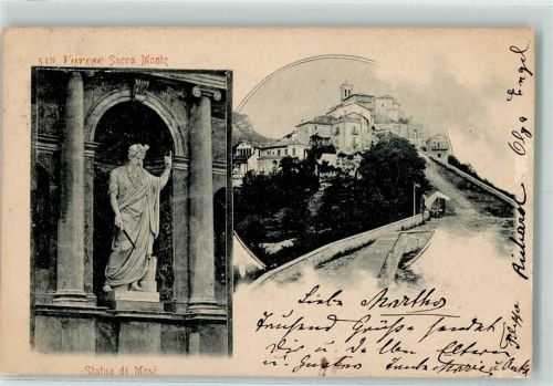 Varese 1900 Varese Sacro Monte Statue di Mose