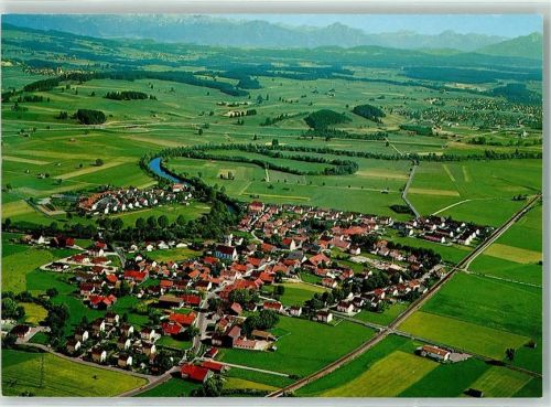 Ebenhofen Fliegeraufnahme Rückseite mit Abschürfungen bzw Kleberesten