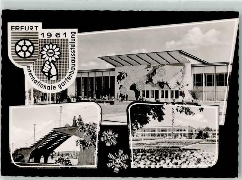 Erfurt 1961 IGA Erfurt Eingangsgebäude