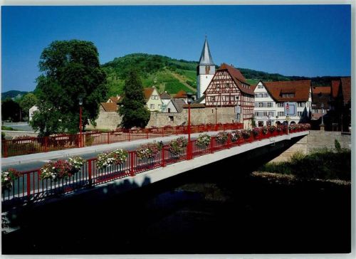 Niedernhall Rückseite mit Abschürfungen bzw Kleberesten