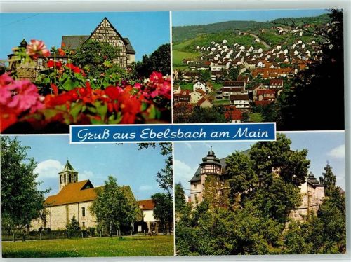 Ebelsbach Rückseite mit Abschürfungen bzw Kleberesten