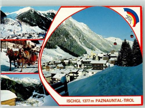 Ischgl Winter Pferdeschlitten