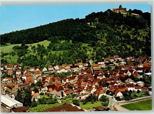 Neustadt Rückseite mit Abschürfungen bzw Kleberesten Fliegeraufnahme