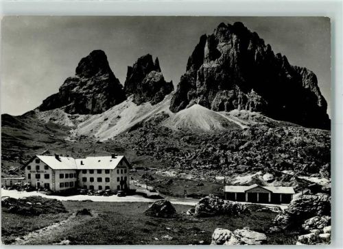 Sellajoch Rifugio Passo Sella Grupppo del Sassolungo Hüttenstempel