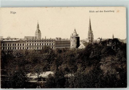 Riga Blick auf den Basteiberg