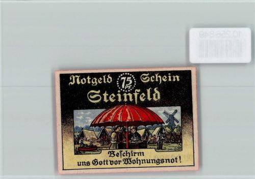 Steinfeld Notgeld 75 Pfennig