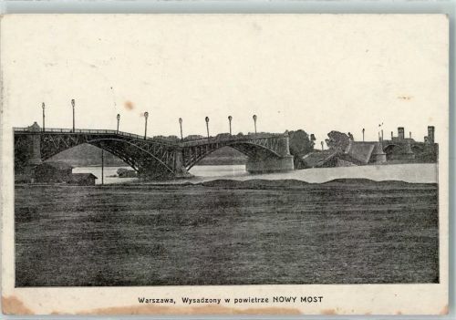 Warschau 1915 Wysadzony w powietrze Nowy Most
