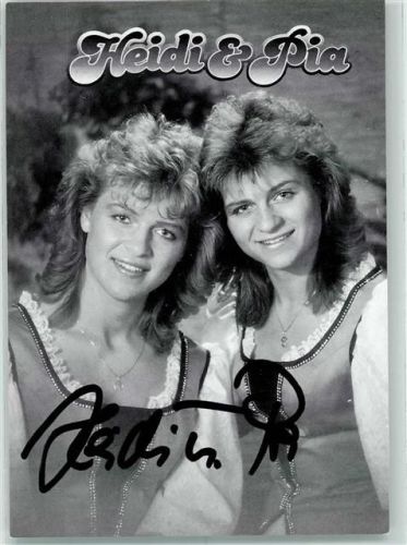 Heidi & Pia Originalautogramm