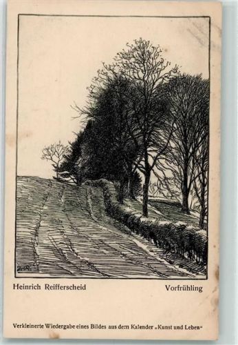 Federzeichnung sign. Heinrich Reifferscheid