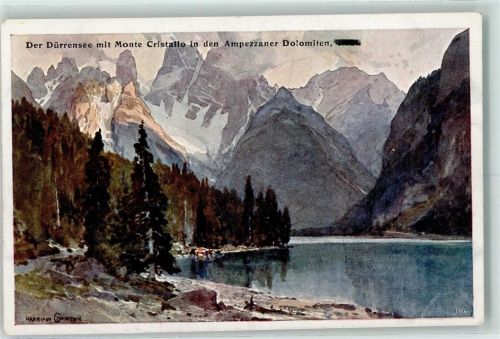 Toblach Dürrensee in den Ampezzaner Dolomiten AK