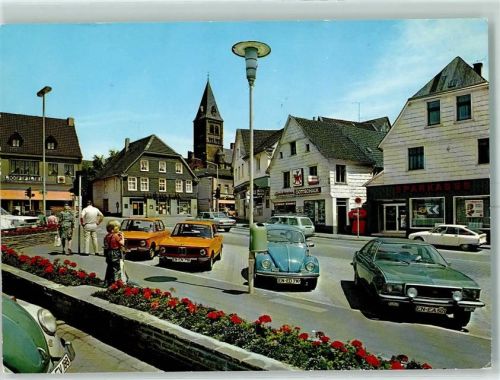 Herdecke Hauptstraße Alte Stiftskirche Spielsalon Sparkasse VW Käfer