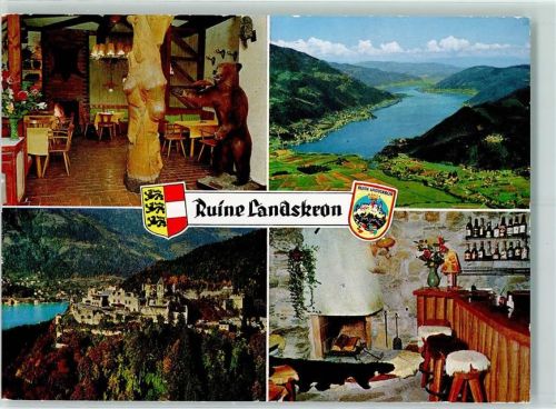 Landskron Ruine Landskron Bärenstüberl Osiachersee Burgruine Landskron mit Annenheim Burgbar