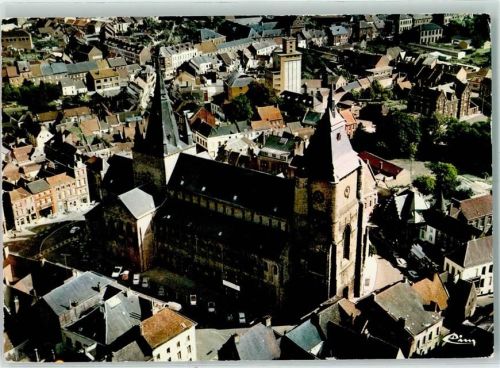 Soignies Fliegeraufnahme La Collegiale
