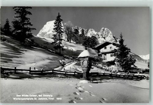 St. Johann Wilder Kaiser bei Gasteig Winter