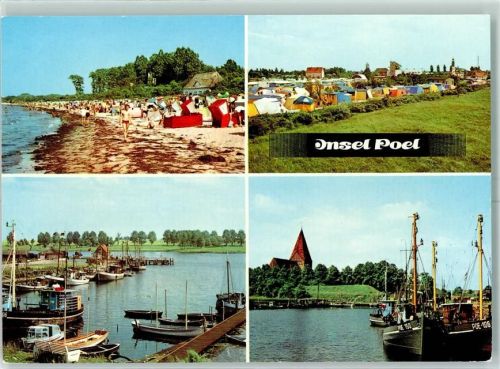Kirchdorf Insel Poel Strand Hafen Campingplatz