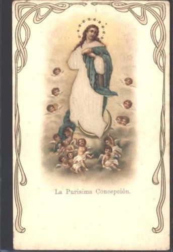 1900 Prägedruck La Purisima Concepcion Engel Jugendstil AK