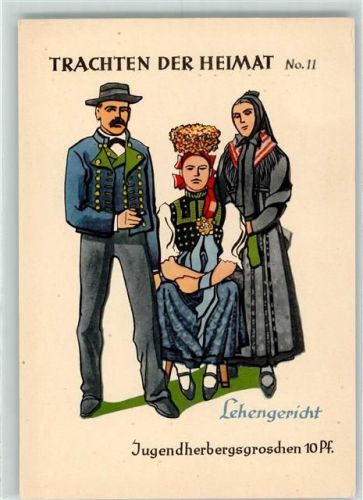 Lehengericht Trachten der Heimat Lehengericht Nr. 11 Jugendherbergsgroschen AK