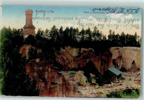Rochlitz 1915 Turm Steinbruch