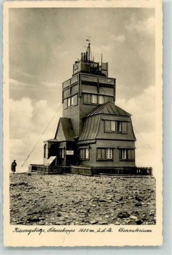 Schneekoppe 1938 Schneekoppe Observatoium Sternwarte Riesengebirge