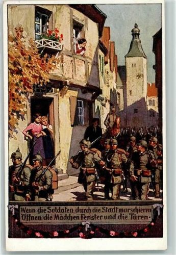 Unsere Feldgrauen Nr. 2 von Hey, Paul Soldatenliederkarten