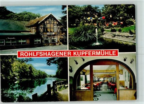 Ahrensburg Gasthaus Rohlfshagener Kupfermühle Innenansicht