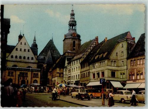 Lutherstadt Eisleben Marktplatz Marktszene