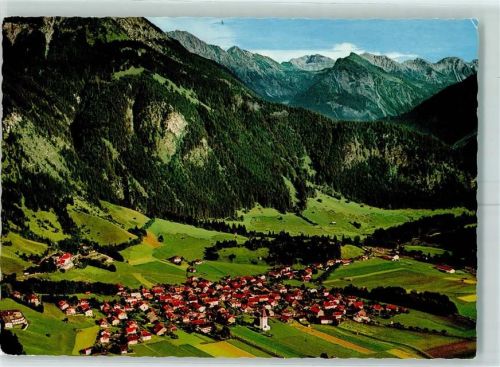 Bad Oberdorf Ostrachtaler Hochgebirge Fliegeraufnahme