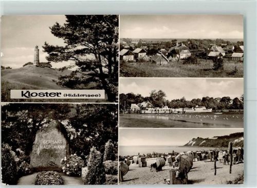 Kloster, Hiddensee Gerhard Hauptmann Grabstätte Leuchtturm Strand