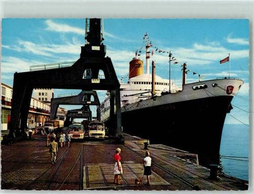Bremerhaven TS Bremen an der Columbuskaje AK