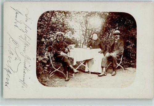Flensburg 1908 Gruppenaufnahme mit Dame