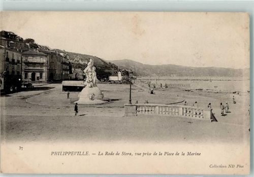 Skikda 1920 ND Phot Nr. 37 , La Rade de Stora, vue prise de la Place de la Marine AK