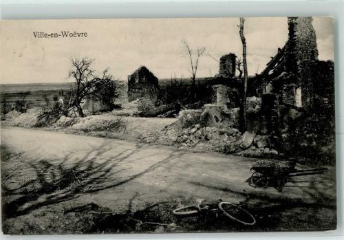 Ville-en-Woevre zerstörte Häuser WK I