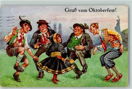 München 1927 sign. Schlemo Oktoberfest