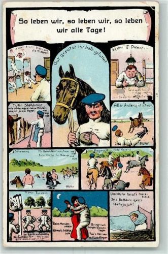 1916 WK I So leben wir AK