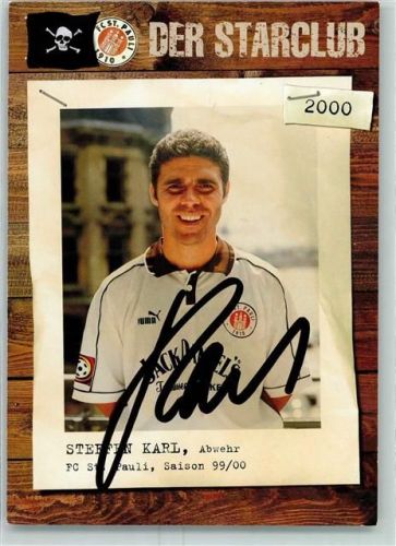 Hamburg Autogrammkarte Steffen Karl FC St. Pauli 1910 sign.