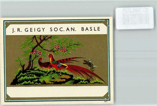 Basel J. R Geigy Soc. An Sujet Paradiesvögel