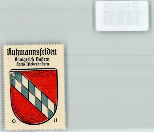 Ruhmannsfelden Vignette Wappen Kaffee Hag ca. 1910