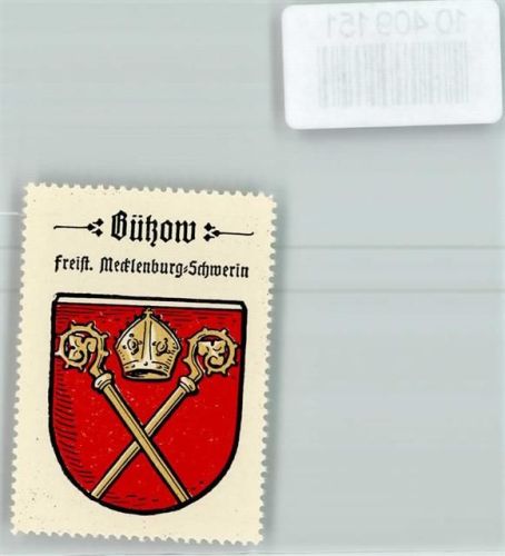 Bützow Vignette Wappen Kaffee Hag ca 1920-1940