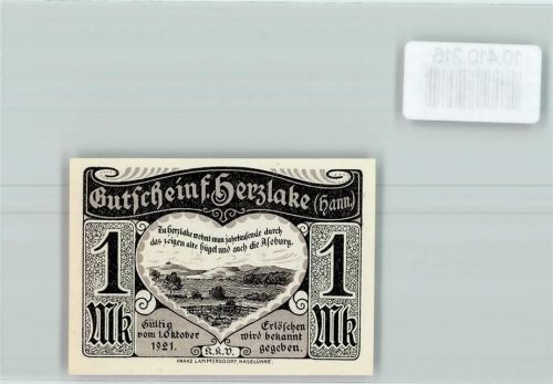 49770 W4479 Herzlake - Notgeld
