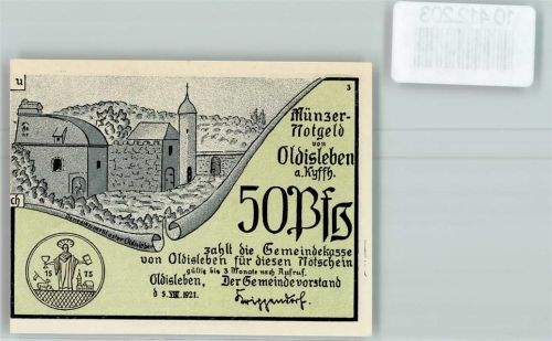 Oldisleben Notgeld