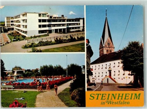 Steinheim St. Rochus Krankenhaus Rathaus Pfarrkirche Schwimmbad