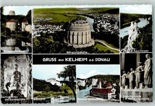 Kelheim Befreiungshalle Kriegerdenkmal Kloster Weltenburg Peter und Paul Felsen