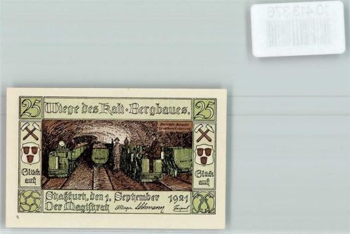 Staßfurt Notgeld Unter Tage