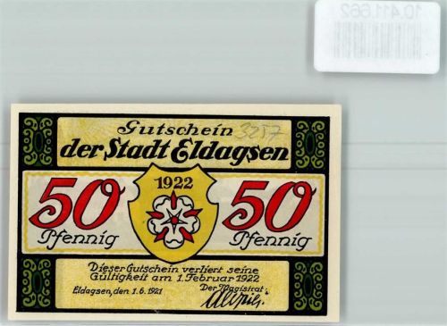 Eldagsen Notgeld