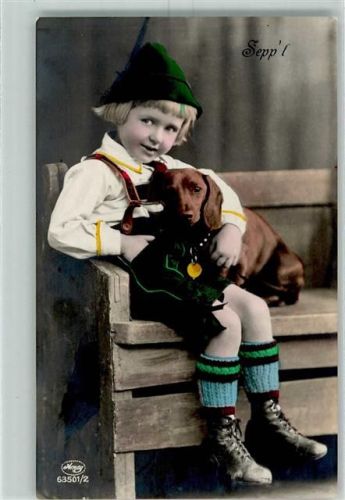 1929 Amag Serie 63501-2 handcoloriert AK