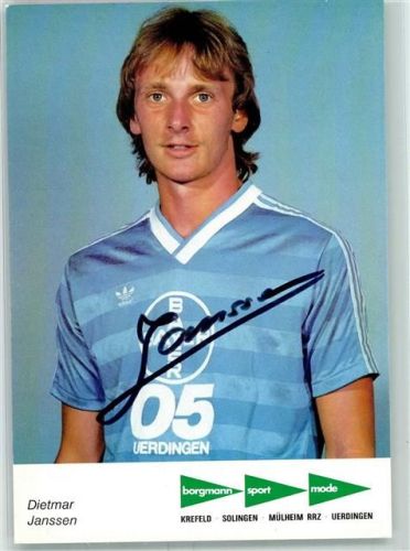 Uerdingen Dietmar Janssen FC Bayer Uerdingen 05 , sign.